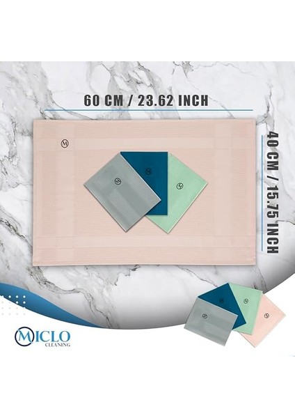 Cleanıng Mikrofiber Temizlik Bezi | Sihirli Bez, Cam ve Ayna Bezi | 4'lü Paket | Somon Serisi fiyatları