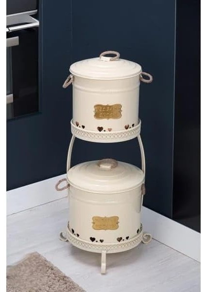 Home 2 Katlı Büyük Boy Patates Soğan Kovası-Krem fiyatları