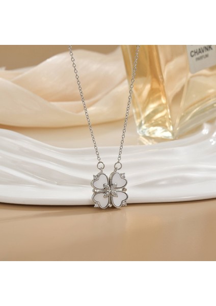 Yeni Kıdemli Işık Duygusu Mikro Set Zirkon Bakır 18 Ayar Altın Kaplama Kolye Kolye Zinciri Takı ile Kadın Moda (Yurt Dışından)