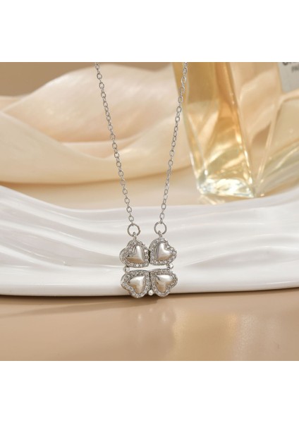 Yeni Kıdemli Işık Duygusu Mikro Set Zirkon Bakır 18 Ayar Altın Kaplama Kolye Kolye Zinciri Takı ile Kadın Moda (Yurt Dışından)