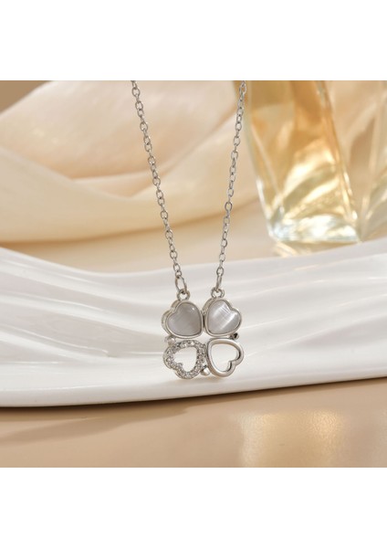 Yeni Kıdemli Işık Duygusu Mikro Set Zirkon Bakır 18 Ayar Altın Kaplama Kolye Kolye Zinciri Takı ile Kadın Moda (Yurt Dışından)