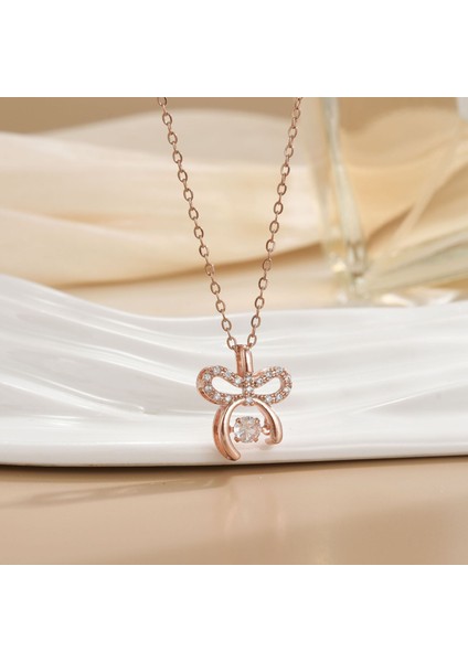 Yeni Titanyum Çelik Renk Kaybetmez Ruh Kolye Kadın Mizaç Basit Şanslı Çim Zinciri Niş Tasarım Kolye Takı (Yurt Dışından)