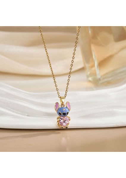 Yeni Işık Moda Yıldız Gezegen Şekli Tasarım Kolye Kadın Titanyum Çelik Zinciri Kozmik Yıldız Nehir Kolye Mücevher (Yurt Dışından)