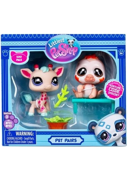 Bumblebee Littlest Pet Shop Minişler 2li Paket S2 Zürafa ve Tembel Hayvan 00586