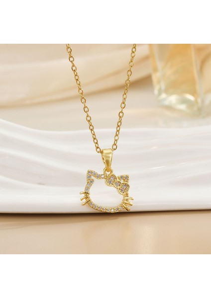 Yeni Basit Titanyum Çelik Kolye Kadın 18K Gül Altın Dört Yapraklı Yonca Kolye Ins Gelgit Net Kırmızı Patlama Modelleri Zinciri (Yurt Dışından)