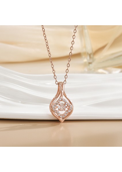 Yeni Bakır Kaplama Gerçek Altın Sıcaklığa Duyarlı Güneş Ay Kolye Mikro Set Zirkon Titanyum Çelik Kolye (Yurt Dışından)