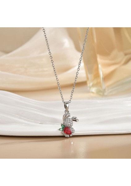 Yeni Kadın Yıldızlar ve Ay Zinciri Titanyum Çelik Renk Kaybetmez Çok Yönlü Kişilik Tasarım Duygusu Boyun Zinciri Hafif Stil (Yurt Dışından)