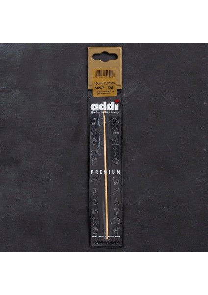 Addi Bambus 2mm 15CM Bambu Yün Tığ - 545-7