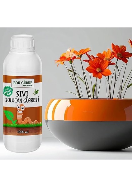 Sıvı Solucan GÜBRESI-1000ML-BITIYI Geliştirir- Korur-Ürün Sayısını ve Kalitesini Artırır indirimleri