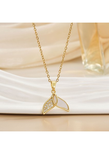 Yeni Kolye Kadın Dönebilen Çiçek Titanyum Çelik Niş Tasarım Duygusu Basit Moda Trendi Yüz Mizaç Zincir Takı (Yurt Dışından)