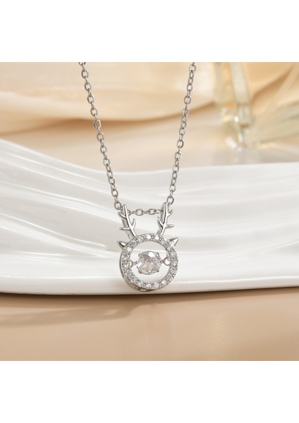 Yeni Basit Titanyum Çelik Kolye Kadın 18K Gül Altın Dört Yapraklı Yonca Kolye Ins Gelgit Net Kırmızı Patlama Modelleri Zinciri (Yurt Dışından)