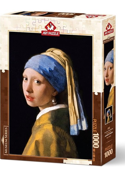 Inci Küpeli Kız 1000 Parça Museum Puzzle Eğlenceli Tasarım 3+ Yaş Aralığına Uygun