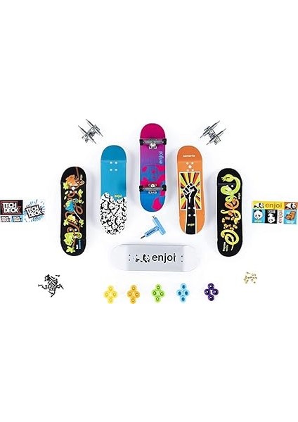 Deck SK8SHOP Bonus Paketi, Otantik Kaykay ve Aksesuar Içeren Parmak Kaykay Seti, 25. Yıl Dönümü Setleri, Rastgele Seçim, Farklı Ürünlerden Derleme modelleri