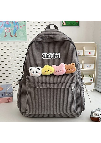 Gençlik Kampüsü Okul Çantası Rahat Omuz Çantasının Kore Versiyonu Nefes Alabilen Çok Yönlü Moda Öğrenci Sırt Çantaları (Yurt Dışından)