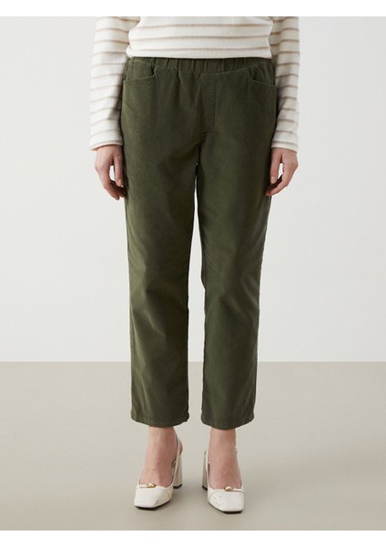 Yeni Sezon Beli Lastikli Kadife Kadın Pantolon fiyatları