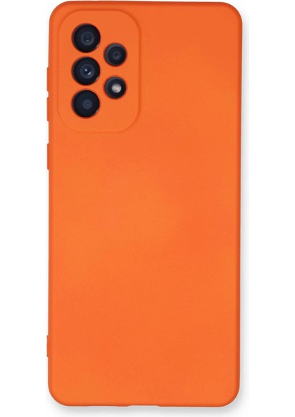 A33 5g Kılıf Nano Içi Kadife Silikon - Turuncu