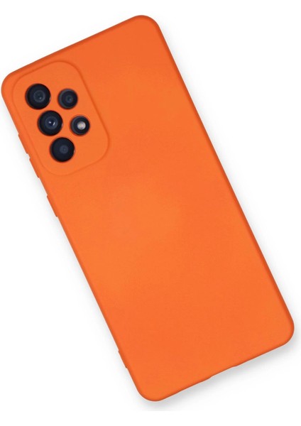 A33 5g Kılıf Nano Içi Kadife Silikon - Turuncu modelleri