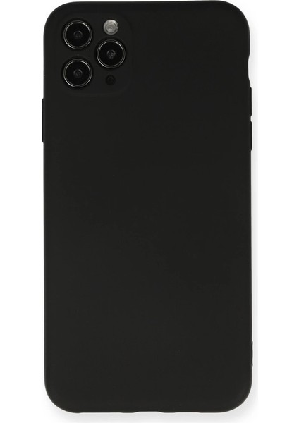 Iphone 11 Kılıf Nano Içi Kadife Silikon - Siyah