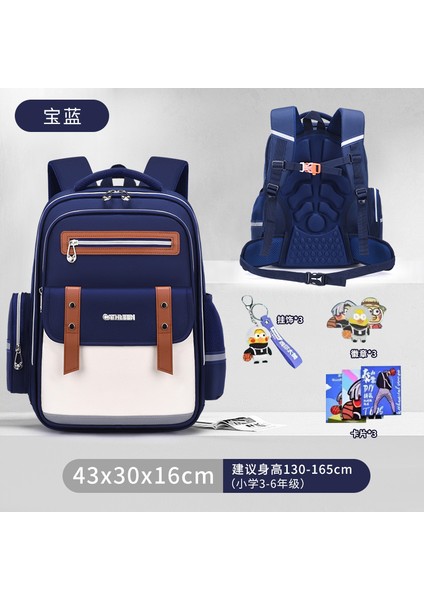 Ilkokul Öğrencilerinin Yeni Bölümü Okul Çantası Kız ve Erkek Çocukların Okul Çantası Yükünü Azaltmak Için Büyük Kapasiteli Omuz Çantası (Yurt Dışından)