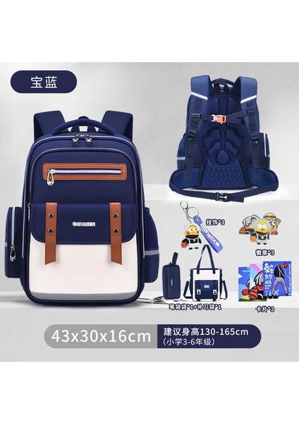 Ilkokul Öğrencilerinin Yeni Bölümü Okul Çantası Kız ve Erkek Çocukların Okul Çantası Yükünü Azaltmak Için Büyük Kapasiteli Omuz Çantası (Yurt Dışından)