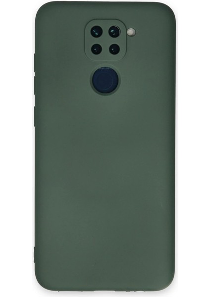 Redmi Note 9 Kılıf Nano Içi Kadife Silikon - Koyu Yeşil