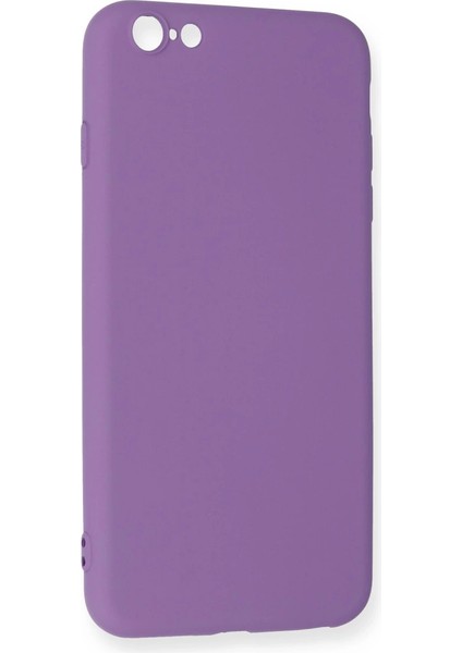 Iphone 6 Kılıf Nano Içi Kadife Silikon - Mor modelleri