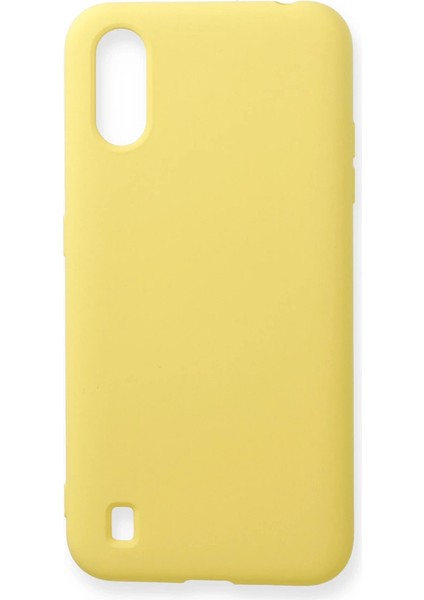 A01 Kılıf Nano Içi Kadife Silikon - Sarı