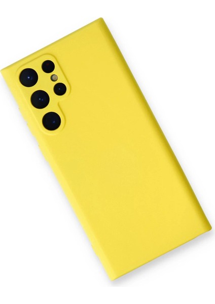 Newface S24 Kılıf Nano Içi Kadife Silikon - Sarı modelleri