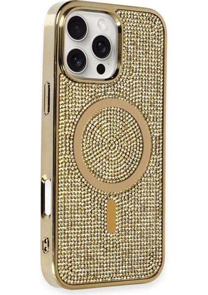 Iphone 16 Kılıf Diamond Kapak - Gold fiyatları