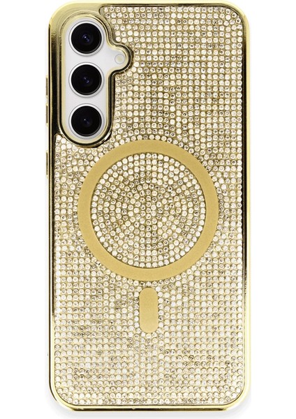 Newface S23 Kılıf Diamond Kapak - Gold