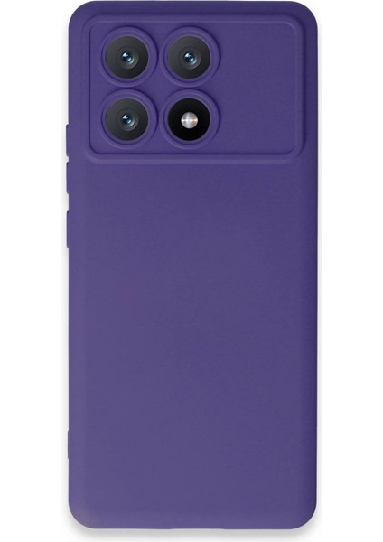 Newface Poco X6 Kılıf Nano Içi Kadife Silikon - Mor