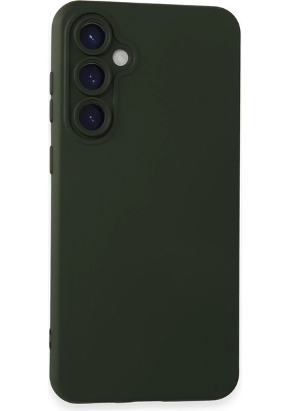 Newface S24 Kılıf Nano Içi Kadife Silikon - Koyu Yeşil