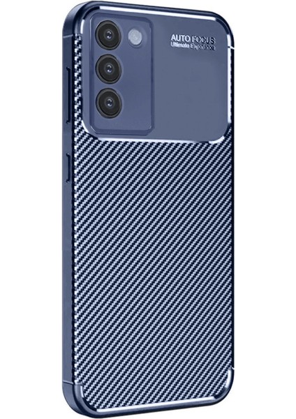 Newface V30 Lite 4g Kılıf Auto Focus Karbon Kapak - Lacivert