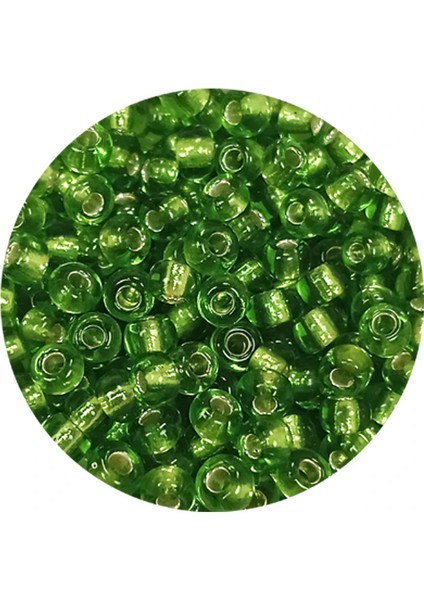 Dökme Cam Kum Boncuk (8/0) 3 mm - 60 Gram - Şeffaf Çimen Yeşili - BNC195 fiyatları