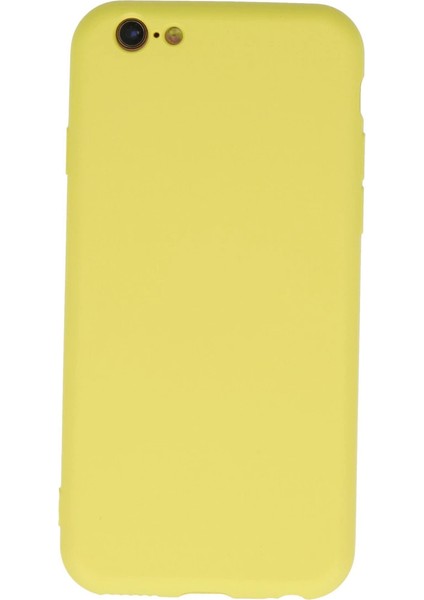 Iphone 6 Kılıf Nano Içi Kadife Silikon - Sarı