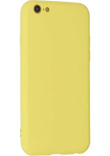 Iphone 6 Kılıf Nano Içi Kadife Silikon - Sarı modelleri