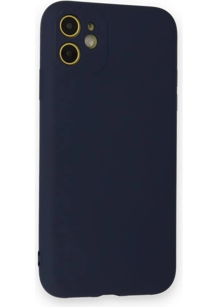 Iphone 12 Mini Kılıf Nano Içi Kadife Silikon - Lacivert modelleri
