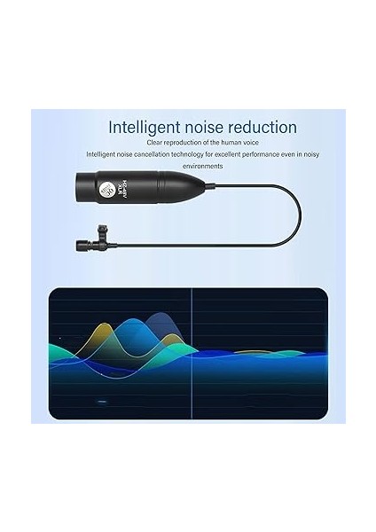 Yaka Mikrofonu, Akıllı Gürültü Azaltma ve Yüksek Çözünürlüklü Mikrofon, Kayıt, Röportajlar, 3 Pın Xlr Arayüzlü Konuşmalar Için Alüminyum Alaşımlı Yaka Mikrofonu, 48V Fantom Güç fırsatları