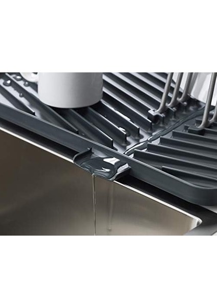 Ayarlanabilir ve Katlanabilir Plastik Tahliye Süzgeci, Damlama Tepsili Süzgeç, Gri fiyatları