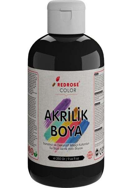 Rose Siyah Akrilik 250 gr