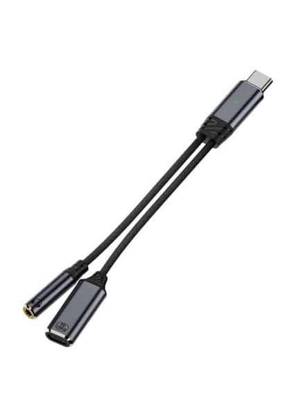 Type C To 2in1 3.5mm & Type-C Çevirici Dönüştürücü Kulaklık ve Hızlı Şarj modelleri
