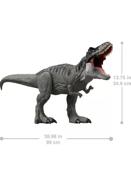 World Rebirth Devasa Tyrannosaurus Rex Aksiyon Figürü, 2 Saldırı Sahip T-Rex Dinozor Oyuncağı, Filmden Uyarlanan Tasarım, Bükülebilir Eklemler, JGB52 modelleri