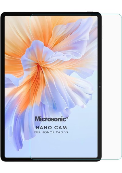 Honor Pad V9 Glass Cam Ekran Koruyucu [honor Pad V9 ile Uyumlu Ekran Koruyucu - Şeffaf]