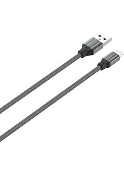 Cep Telefonu Hızlı Şarj Kablosu 2 m Lightning Gri Renk Dayanıklı Tasarım indirimleri