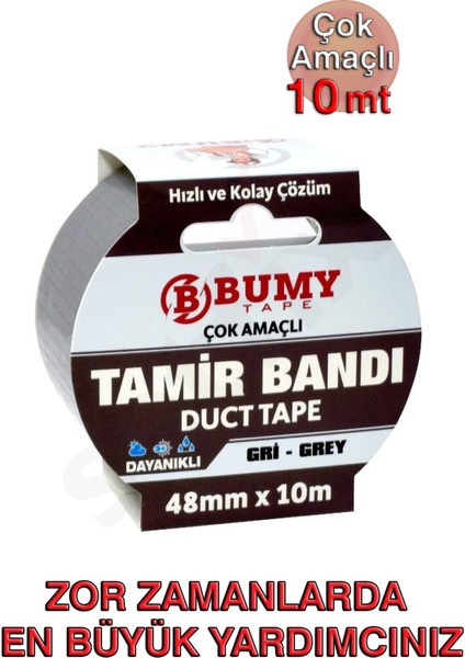 Tamir Bandı 48 mm x 10 mt / Gri