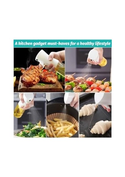Adet Şeffaf Air Fryer Yağ Spreyi Salata ve Fırın Için Yağ Püskürtücü Çok Amaçlı Yağdanlık modelleri