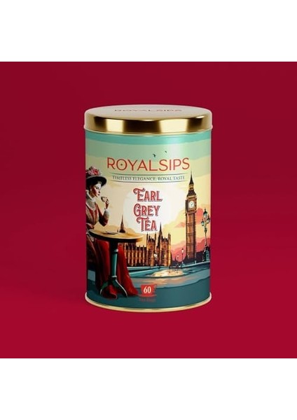 Royalsips - Earl Grey Tea 60 Süzen Poşet