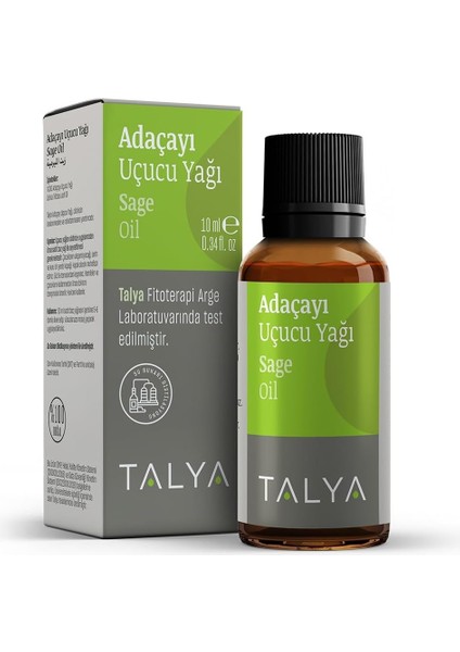 Talya Adaçayı Uçucu YAĞI,%100 Saf ve Doğal, 10 ml