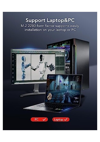 NM610PRO 2tb Ssd, M.2 2280 Pcıe GEN3X4 Nvme 1.4 Dahili, 3300 Mb/sn'ye Kadar Okuma, 2600 Yazı, Dahili 3D Nand State Sürücü, Dizüstü, Masaüstü Için modelleri