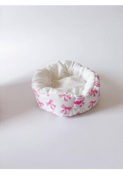 Pembe Kurdeleli Organizer Sepet Dolap Içi Düzenleyici Makyaj Çantası Kumaş Organizer Çanta fiyatları